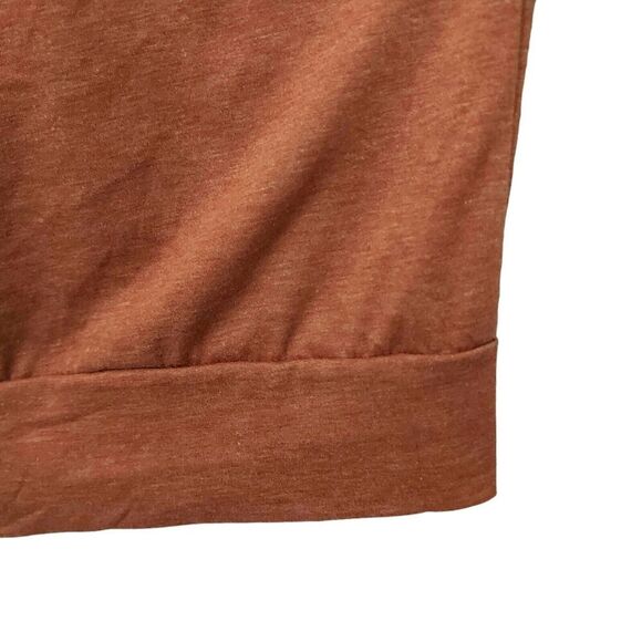 Halife Top Blouse Womens XXL Scoop Neck Dolman Sleeve Lightweight Rust Casual - Picture 9 of 12